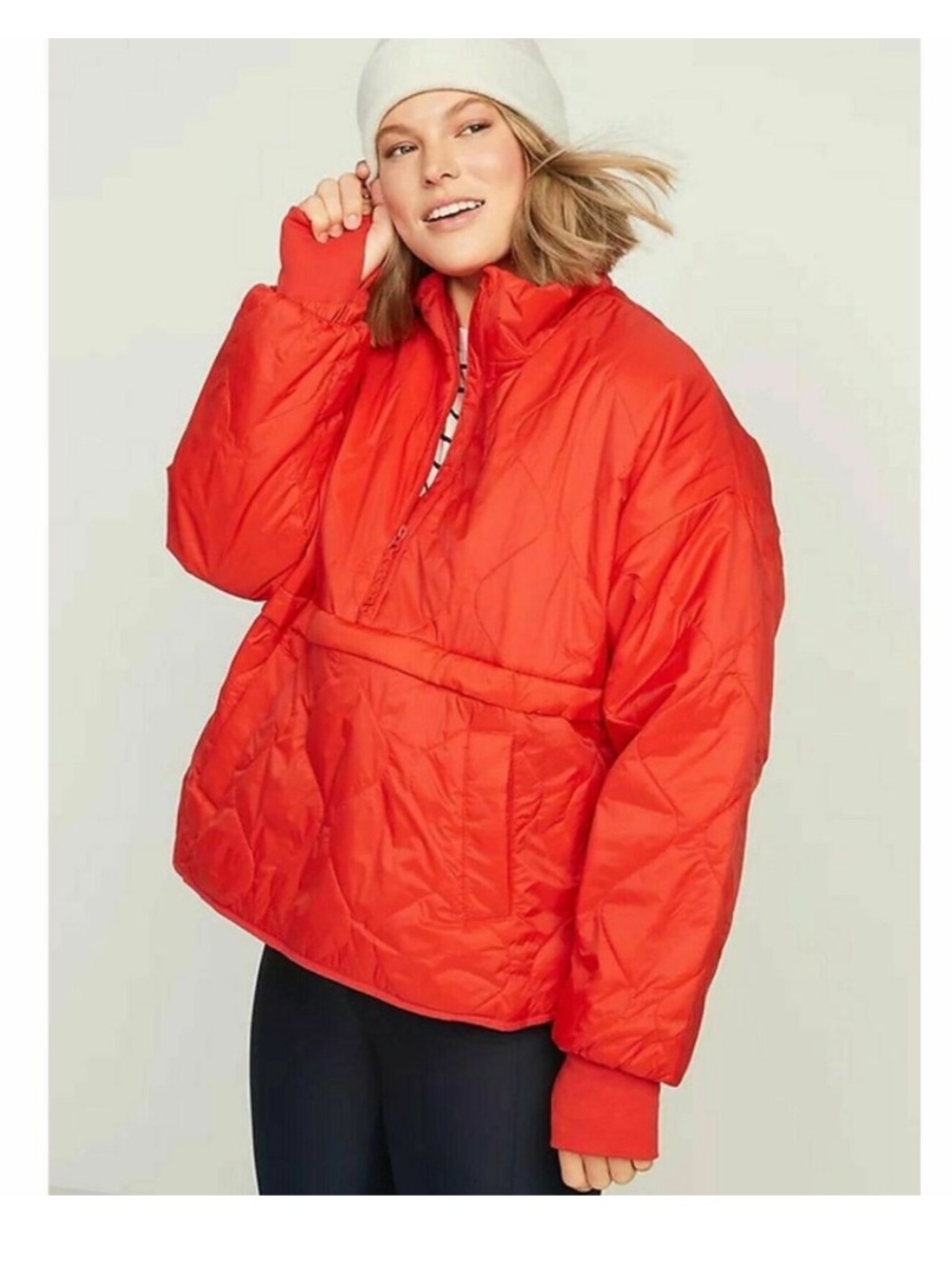 Old Navy womens Packable Half Zip Water Resistant Quilted Jacket Size 2X